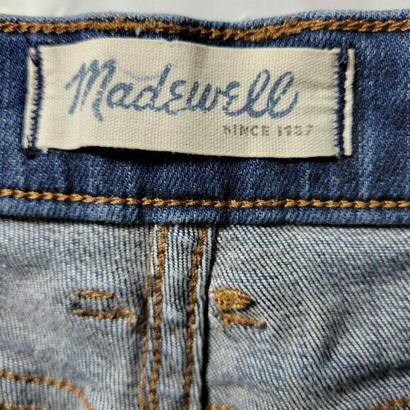 Madewell Jeans Size 27 26X30 Low Rise Skinny Dark Wash - Picture 5 of 8
